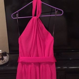 Hot Pink; Very fun; Long dress